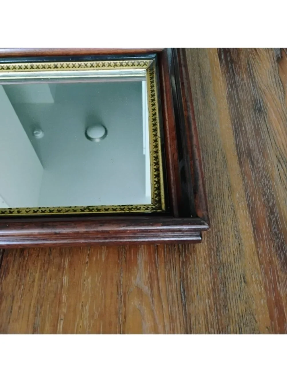 Antique Eastlake Victorian Mirror, Ornate Gold Gilt Walnut Wood Frame 16